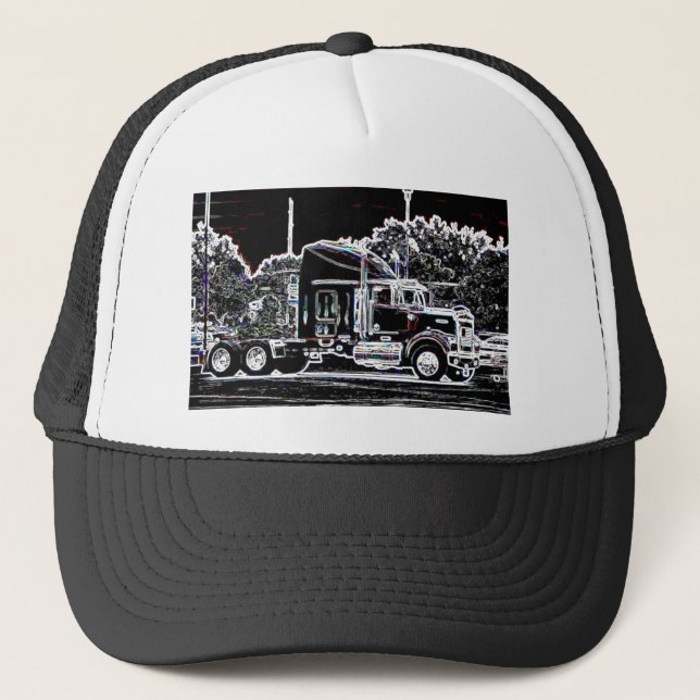 Casquette Gros camion néon (Devant)