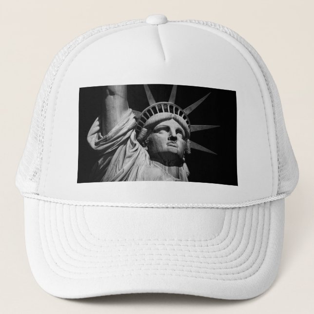 Casquette Gros plan Statue blanche noire de la Liberté New Y (Devant)