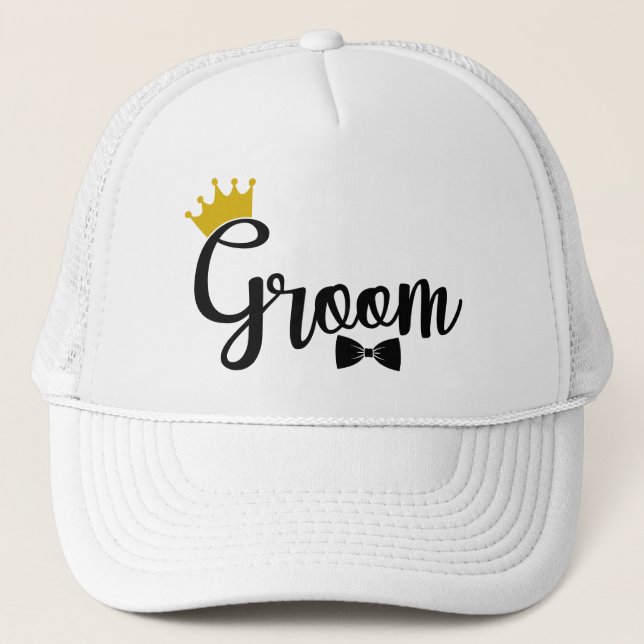 Casquette Groupe de mariage du marié cool  (Devant)