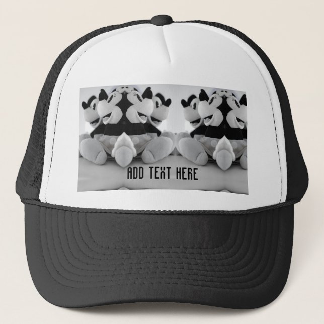Casquette Groupe de souris Mickey avec votre texte blanc - n (Devant)