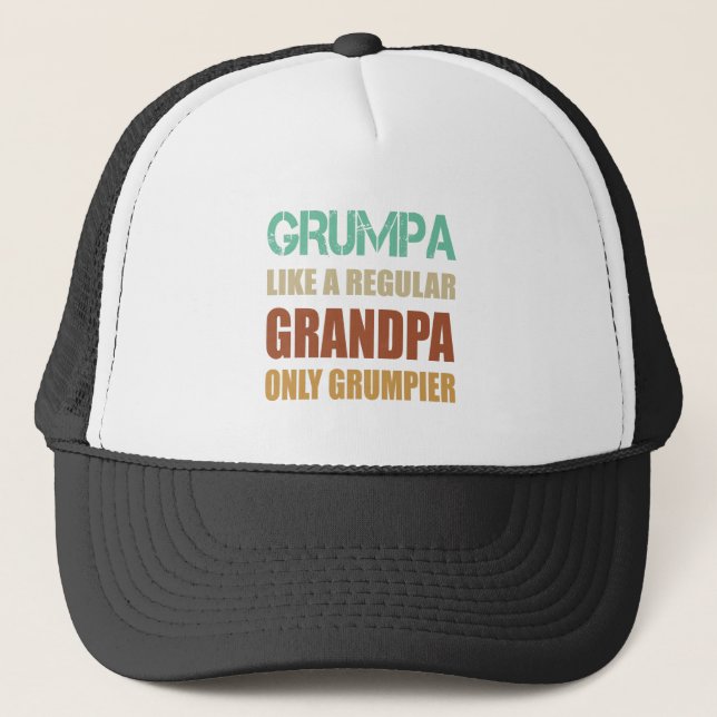 Casquette Grumpa Comme Un Grand-Père Régulier Seulement Père (Devant)