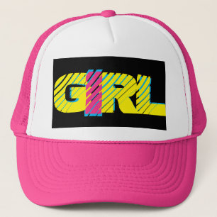 Casquette grunge coloré LETTRE FILLE  