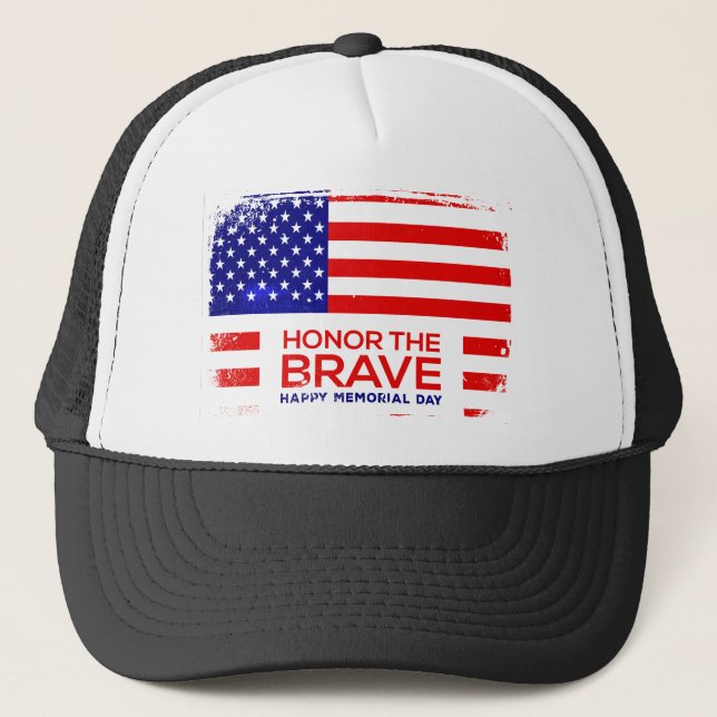 Casquette Grunge de la fête commémorative (Devant)