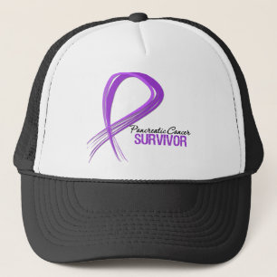 Casquette Grunge Ribbon Cancer pancréatique Survivant