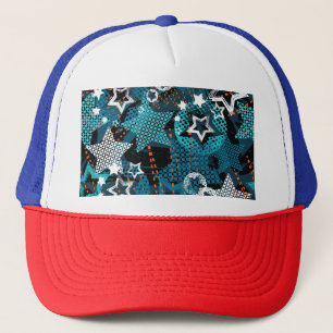 Casquette Grunge star motif, design pour enfants ludique.