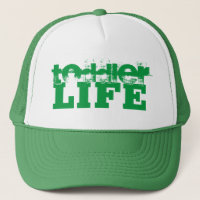 grunge vert et blanc TODDLER LIFE lettrage |