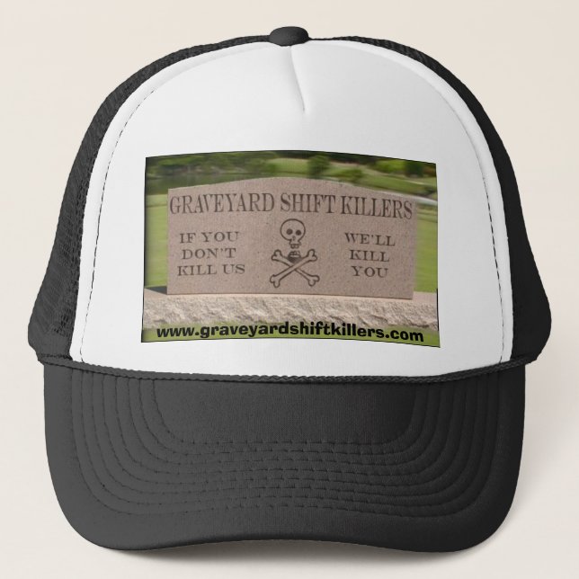 Casquette gsktombstone, www.graveyardshiftkillers.com (Devant)