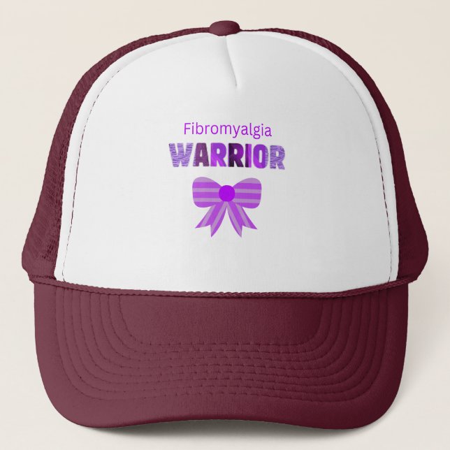 Casquette Guerrier de Fibromyalgie (Devant)