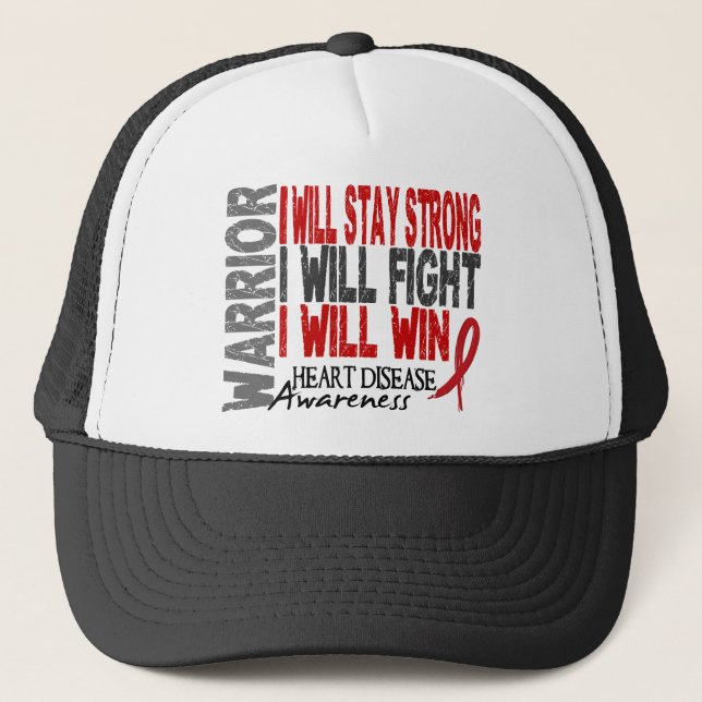 Casquette Guerrier de maladie cardiaque (Devant)