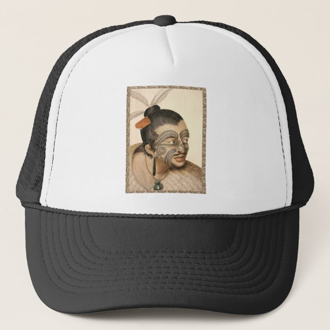 Casquette Guerrier maori environ 1784 (Devant)