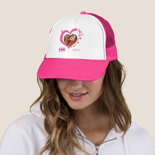 Casquette Guerrier moderne de sensibilisation au cancer du s (En situation)