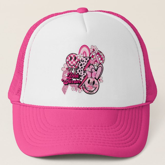 Casquette Guerrier Rose (Devant)