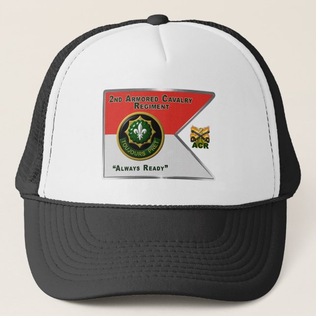 Casquette Guidon du 2e régiment de cavalerie blindée (Devant)