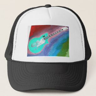 Casquette Guitare verte