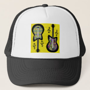 Casquette Guitares Colorées de Mardi Gras