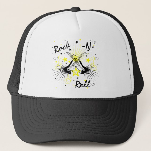 Casquette Guitares Rock n Roll (Devant)