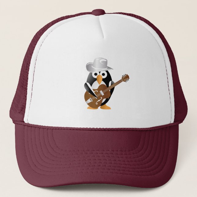 Casquette Guitariste pingouin (Devant)