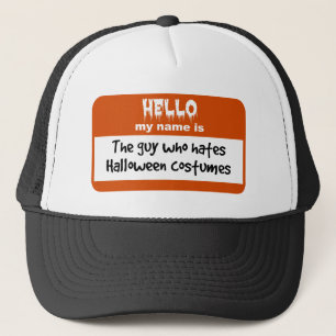 Casquette Guy Who Hates Halloween Costumes Nametag