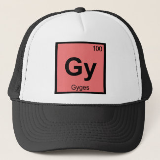 Casquette Gy - Gygès Symbole du tableau périodique de la chi