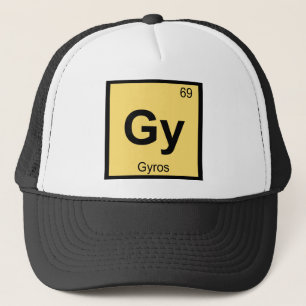Casquette Gy - Symbole de tableau périodique de la chimie de