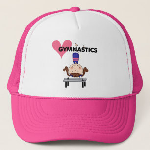 Casquette GYMNASTIQUE - appuis renversés de fille de brune
