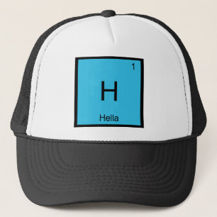 Casquette H - Argot Norcal T de symbole d'élément de chimie