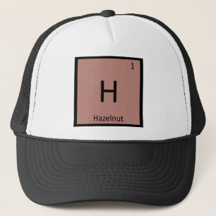 Casquette H - Noisette Chimie Symbole du tableau périodique
