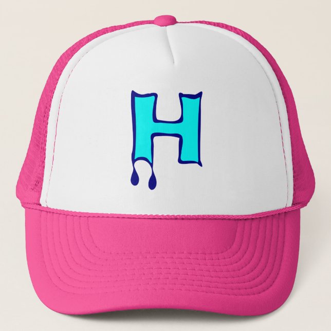 Casquette HA" ★ Bleeding Devil's Teeth-Initial H Trucker Hat (Devant)