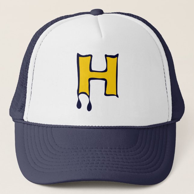 Casquette HA" ★ Bleeding Devil's Teeth-Initial H Trucker Hat (Devant)