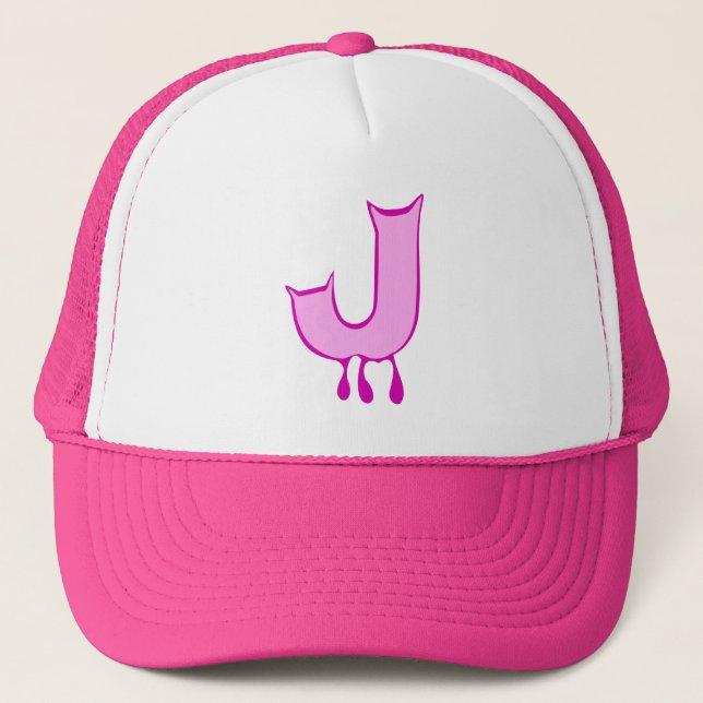 Casquette HA" ★ Bleeding Devil's Teeth-Initial J Trucker Hat (Devant)