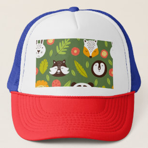 Casquette Habitants de la forêt : motif scandinave pour enfa