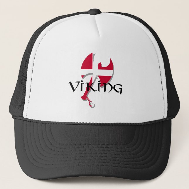 Casquette Hache de drapeau de Viking Danemark du danois (Devant)