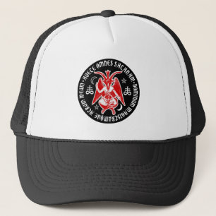 Casquette Hail Satan - 666 Cross Cap - Antéchrist Truckercap