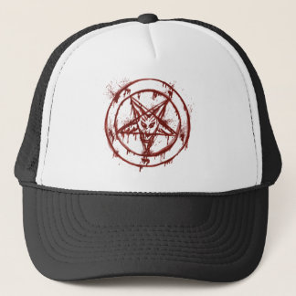 Casquette Hail Satan - 666 Cross Cap - Antéchrist Truckercap