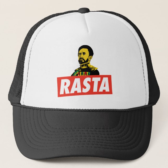 Casquette Haile Selassie - Jah Rastafari - Reggae Cap (Devant)