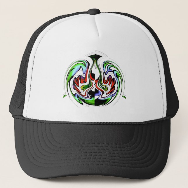 Casquette Hakuna Matata avec tourbillon et dégradations Abst (Devant)