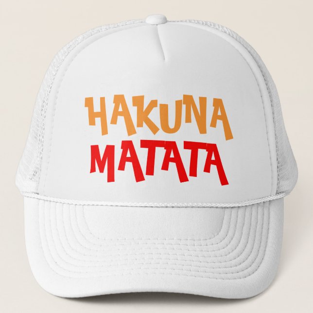 Casquette Hakuna Matata coloré (Devant)