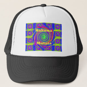 Casquette Hakuna Matata - Conception de tourbillons aux coul