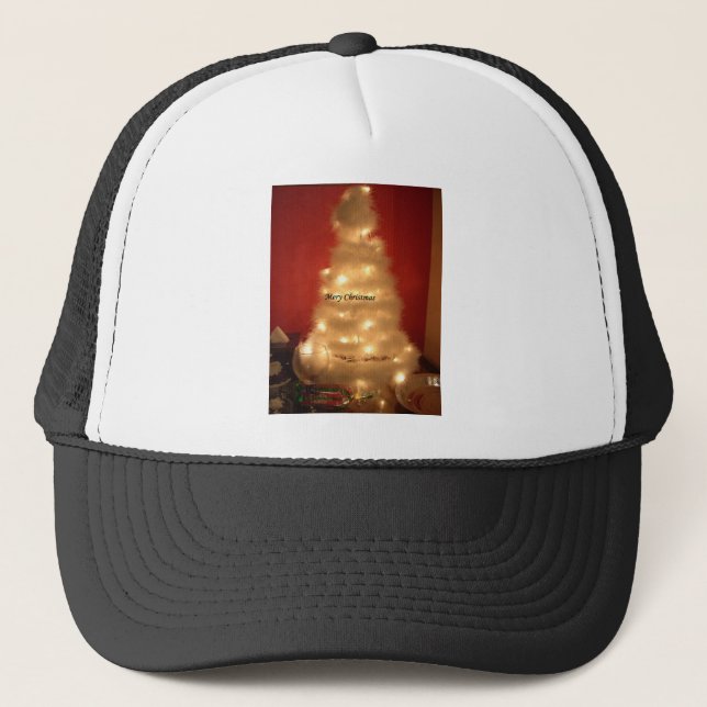 Casquette Hakuna Matata Joyeux Noël blanc (Devant)