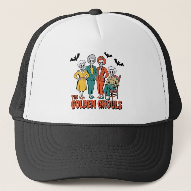 Casquette Halloween des filles des Gouls d'or (Devant)