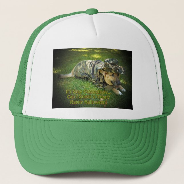 Casquette Halloween Dog in Camouflage (Devant)