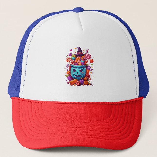 Casquette Halloween drôle  (Devant)