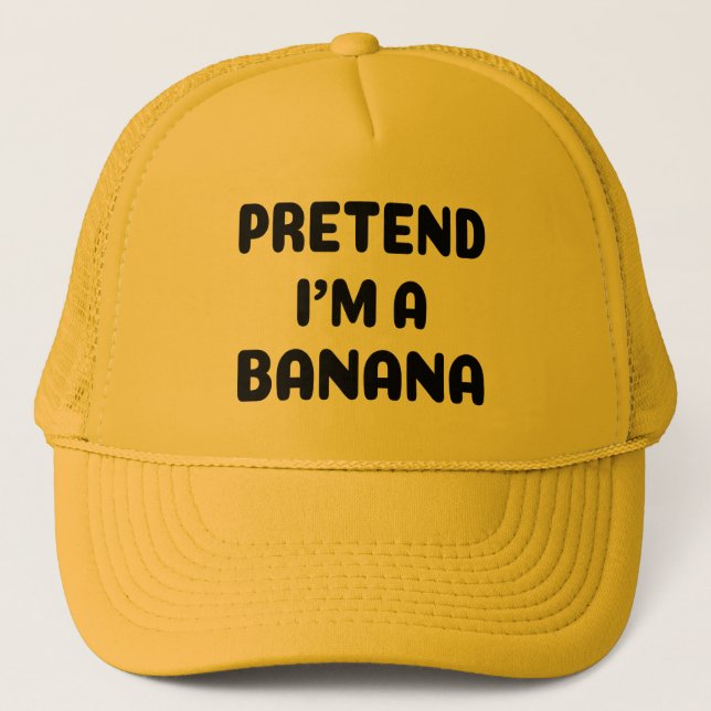 Casquette Halloween drôle - Fais semblant que je suis une ba (Devant)