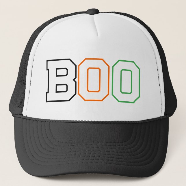 Casquette Halloween effrayant Boo (Devant)