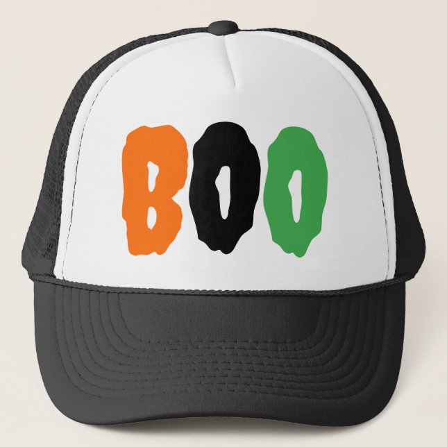 Casquette Halloween effrayant Boo (Devant)