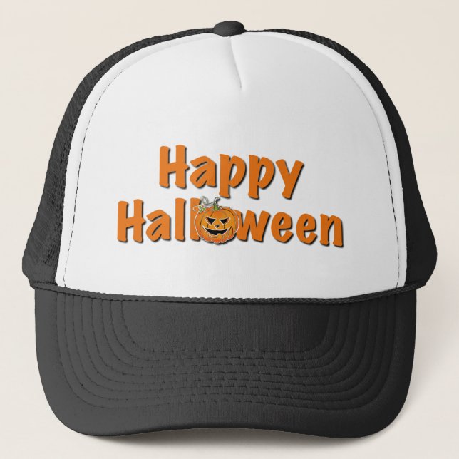 Casquette Halloween | éffrayant jack-o-lanterne (Devant)