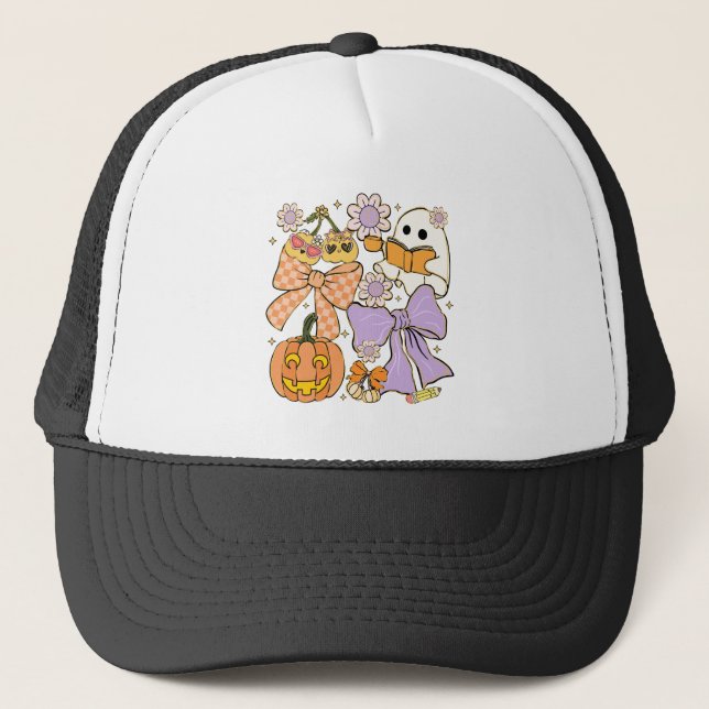 Casquette Halloween enseignant éffrayant (Devant)