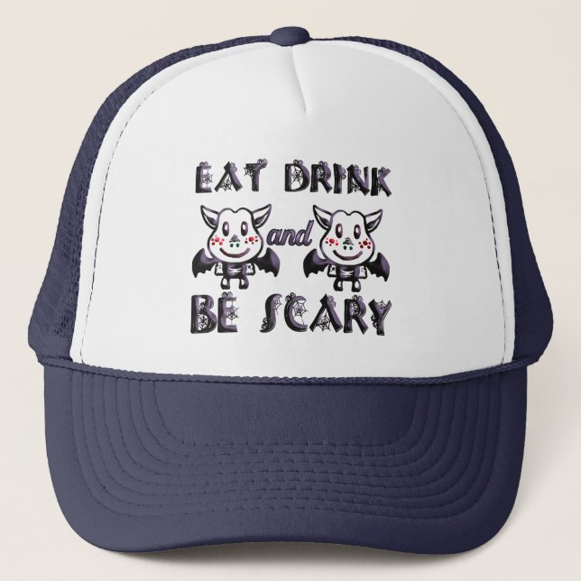 Casquette Halloween fou (Devant)