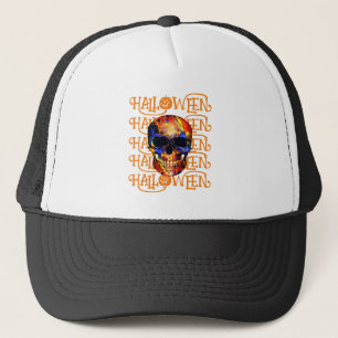 CASQUETTE HALLOWEEN HALLOWEEN CRÂNE ABSTRAIT