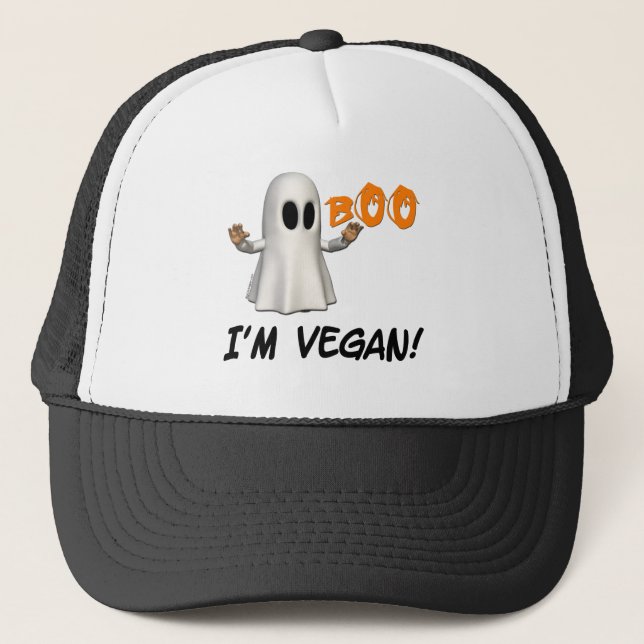 Casquette Halloween je suis Vegan (Devant)